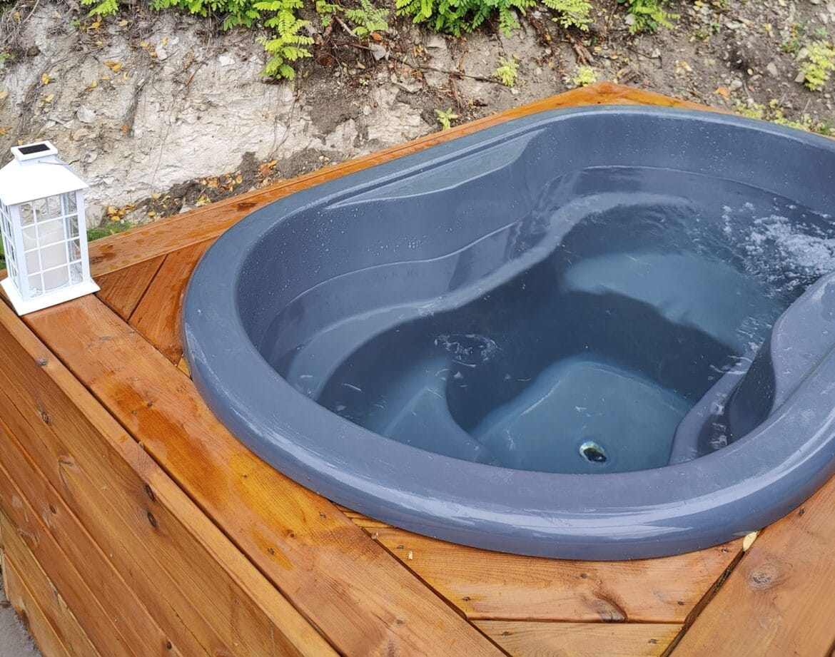 Balia ogrodowa przy domkach nad Wisłą blisko Kazimierza Dolnego